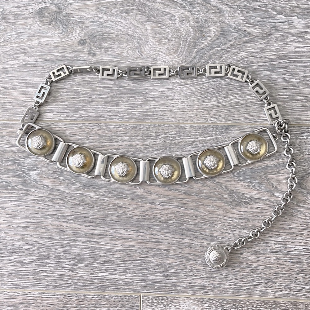 Authentic vintage Gianni Versace Medusa Chain belt